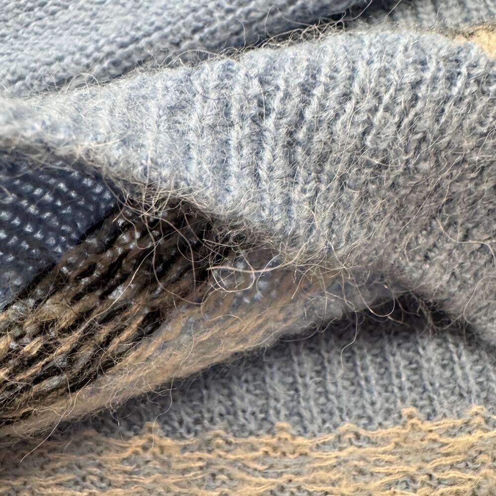 J.Crew Fair Isle Half-Zip Sweater Brushed Yarn Lash Knit Alpaca Wool Blend XL - Picture 14 of 16